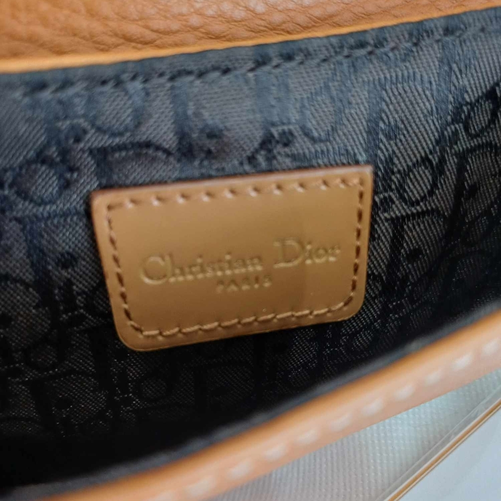 Dior Tan Leather Saddle Bag - Picture 7 of 15